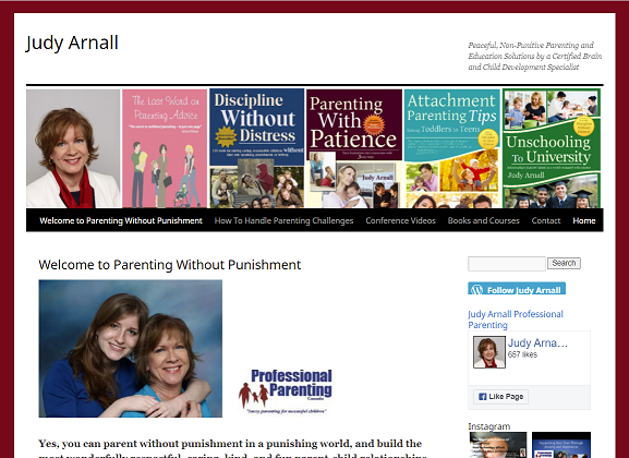 Judy Arnall Gentle parenting blog
